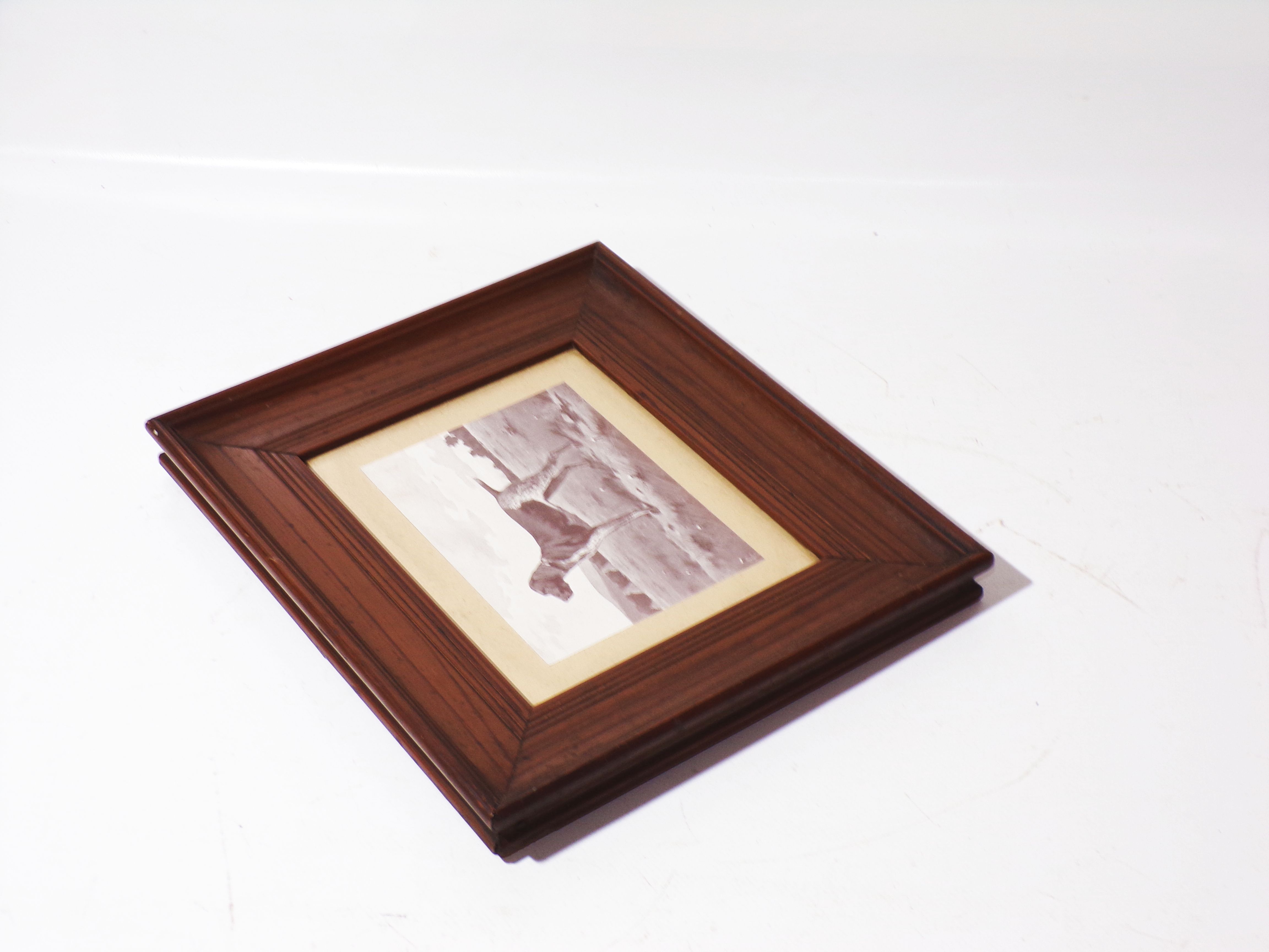 Mailick Druck Jagdhund Jäger Bilderrahmen um 1910