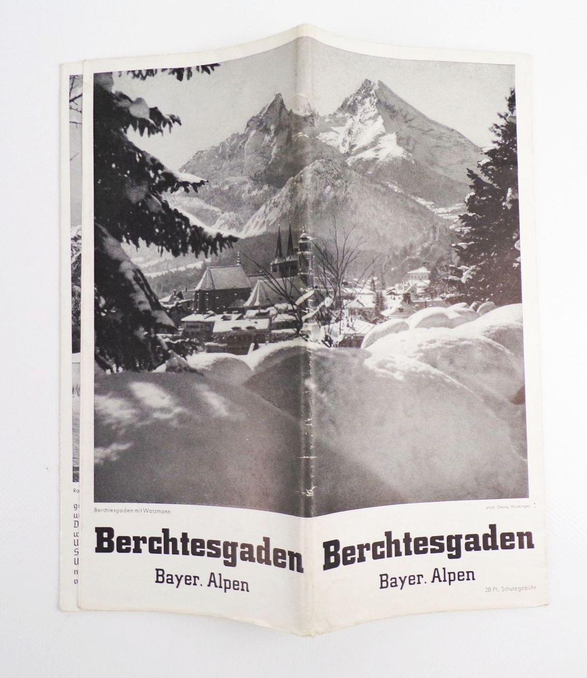 Altes Reiseprospekt Berchtesgaden Bayerische Alpen 1938
