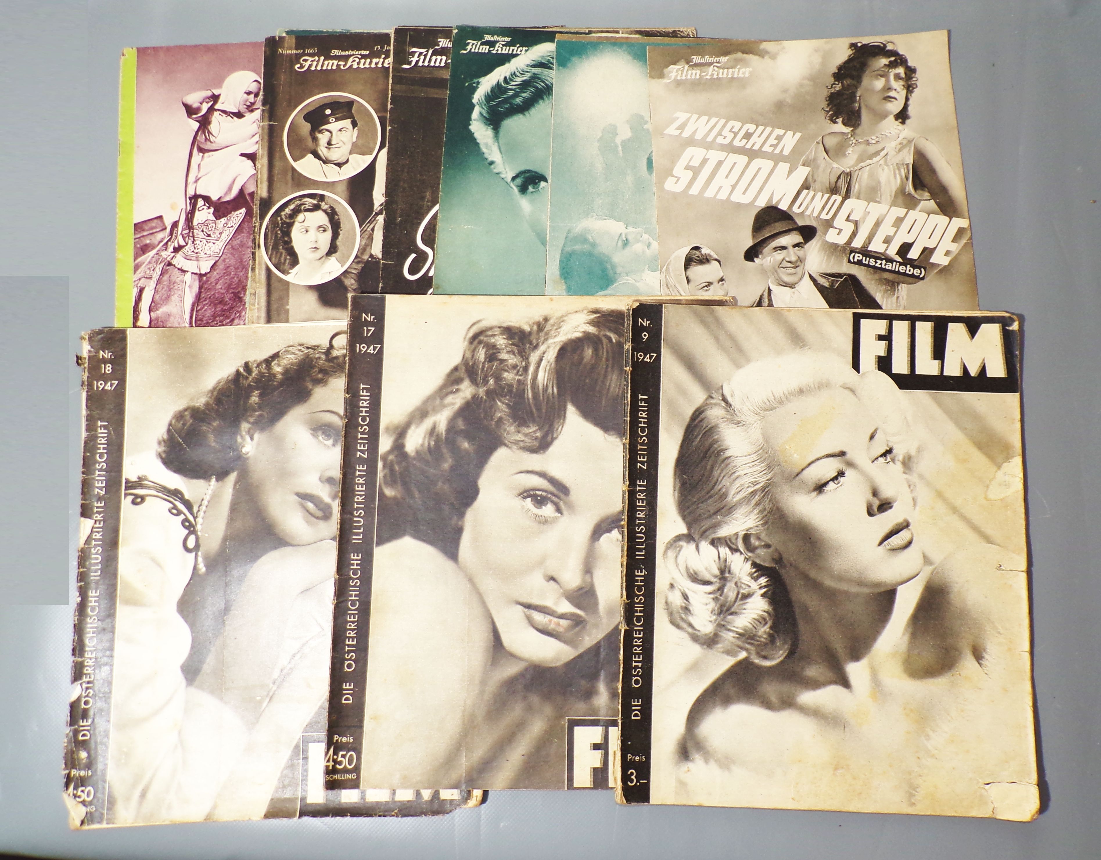 Filmprogramme Zeitschriften IFK Ufa Progress Konvolut 