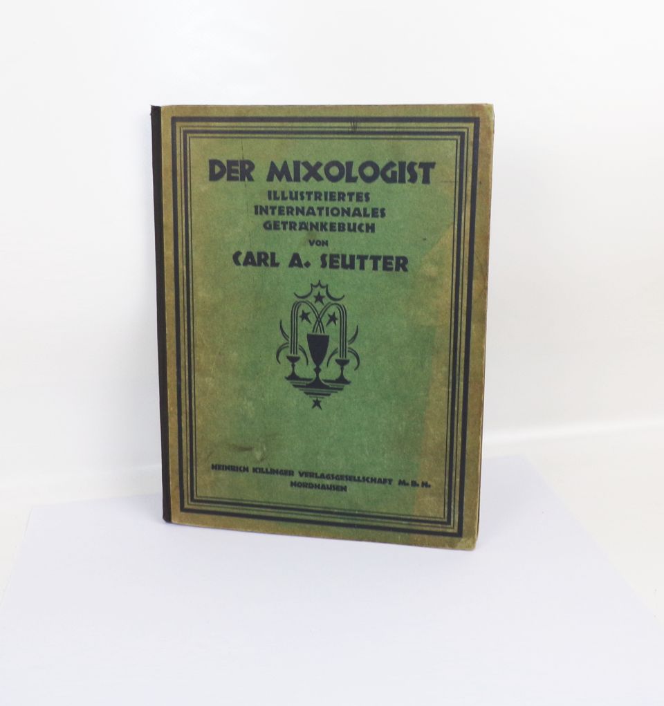 Der Mixologist illustriertes Getränkebuch Seutter um 1930 Barkeeper 