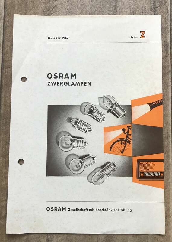 Heft OSRAM Zwerglampen Oktober 1957