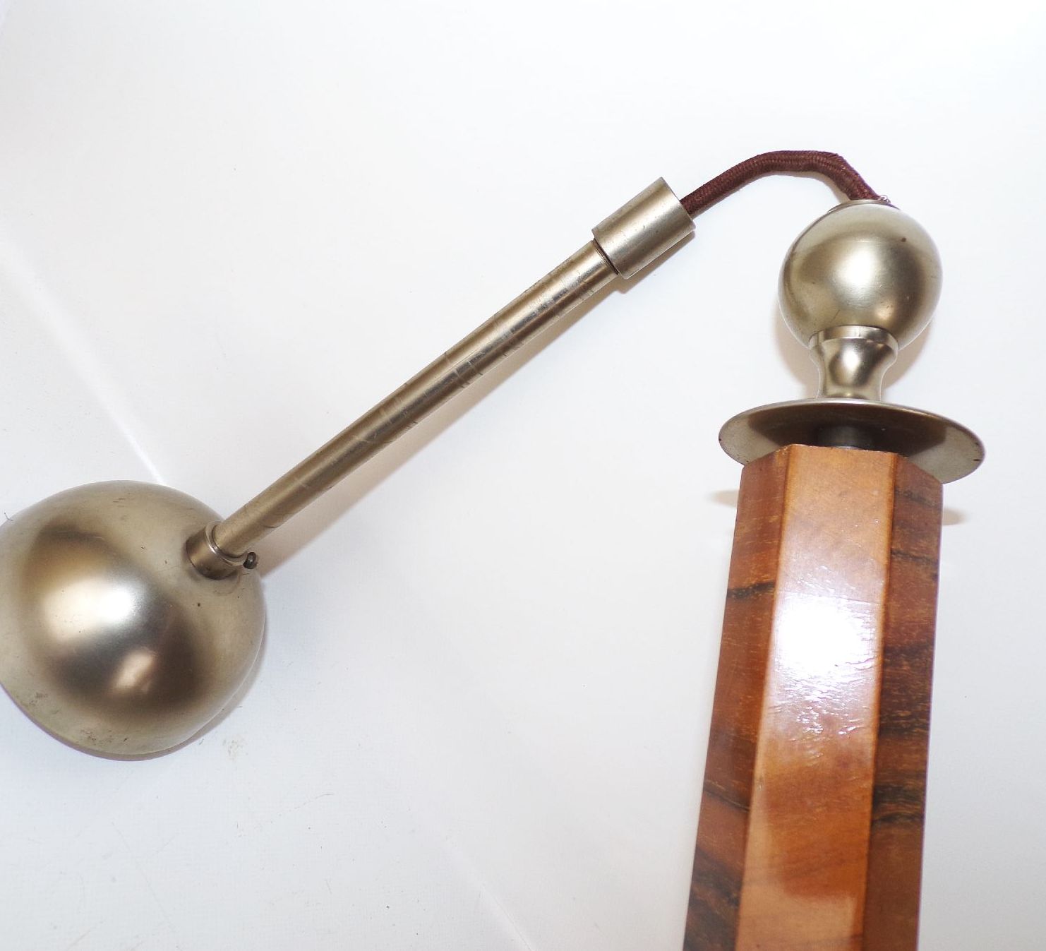 Art Deco Deckenleuchte Ersatzteil Bauhaus Lampe E27 Messing Metall Holzdesign