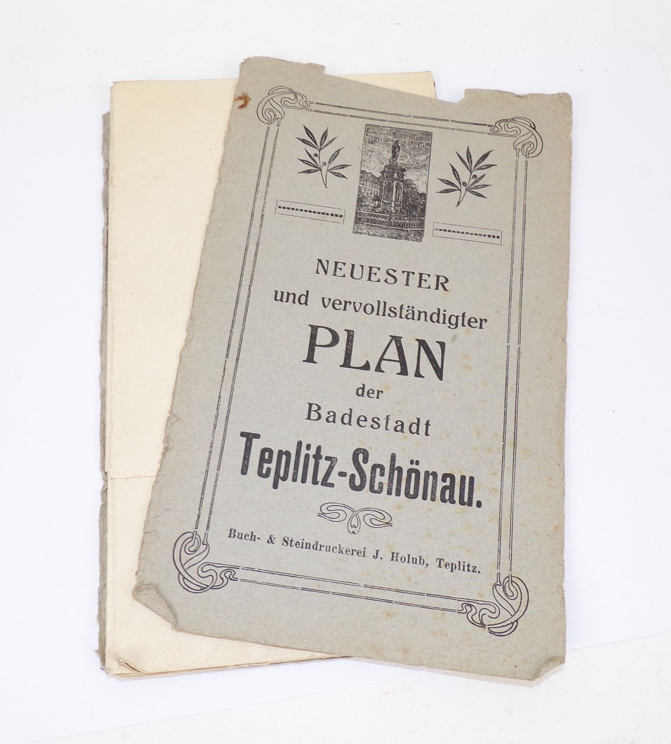 Stadtplan Teplitz Schönau um 1910 Böhmen Tschechien Teplice