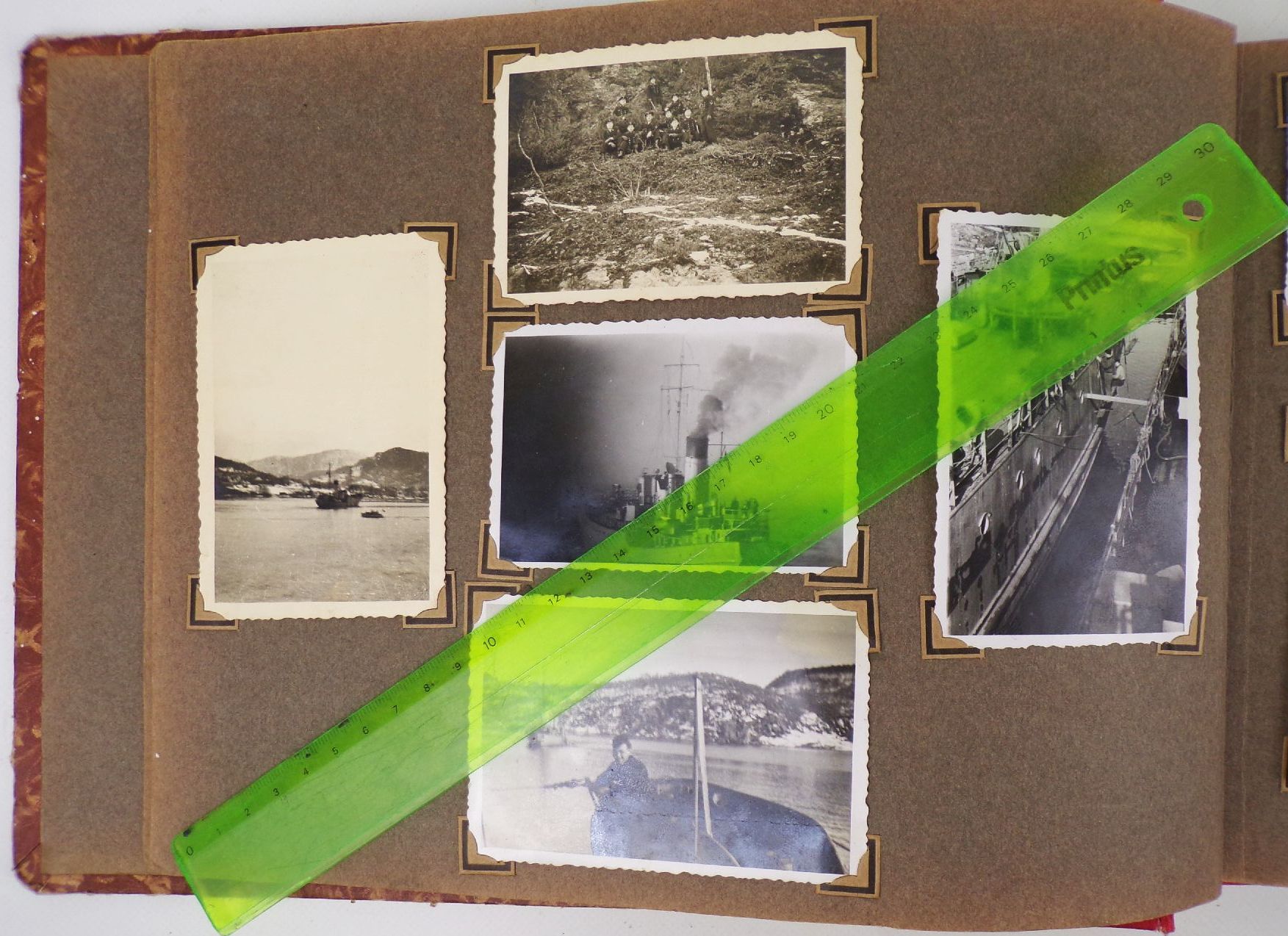 Marine Fotoalbum 2 Wk Schiffe Libau Norwegen Fjorde Matrosen WW2