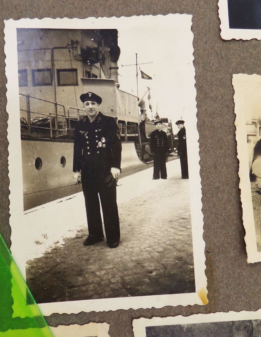 Marine Fotoalbum 2 Wk Schiffe Libau Norwegen Fjorde Matrosen WW2