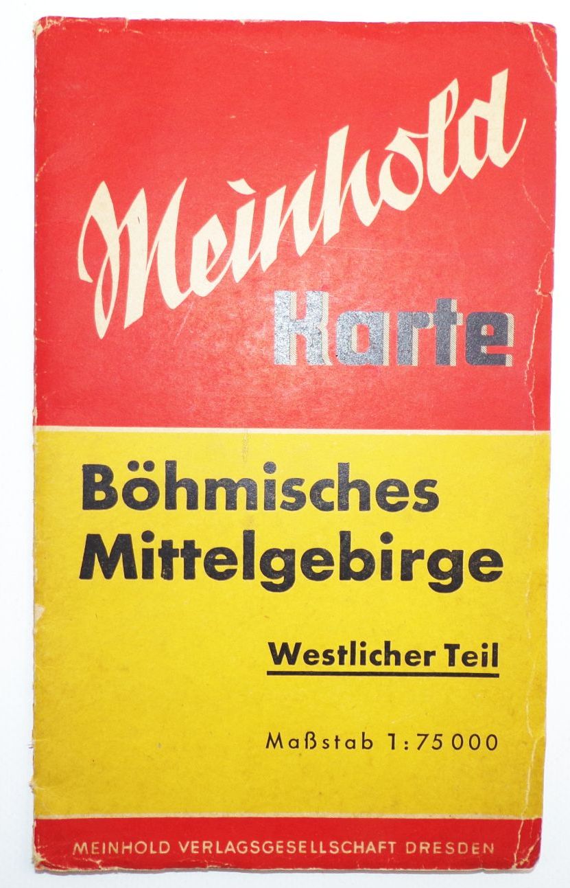 Meinhold Karte Böhmisches Mittelgebirge Westlicher Teil Landkarte 