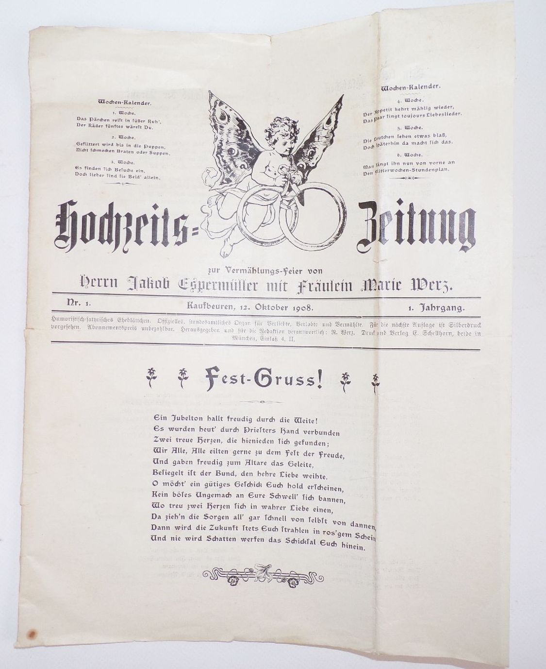 Kaufbeuren Dokumente Lot Ankauf Silbersachen Gold Urkunde Kriegswahrzeichen 1 Wk