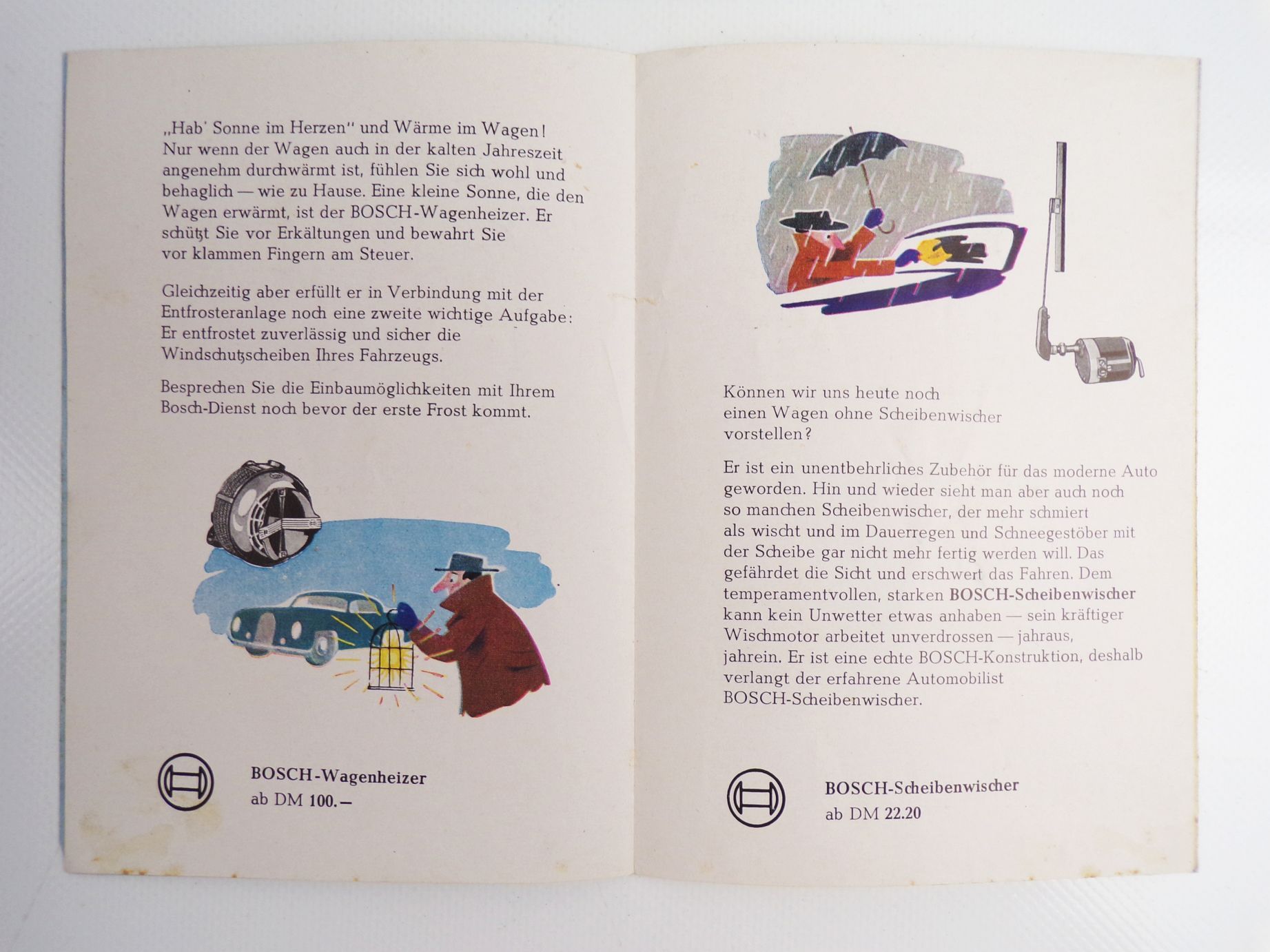 Bosch Prospekt um 1950 1960 Auto Beleuchtung Batterie Reklame Bosch Prospekt um 1950 1960 Auto Beleuchtung Batterie Reklame