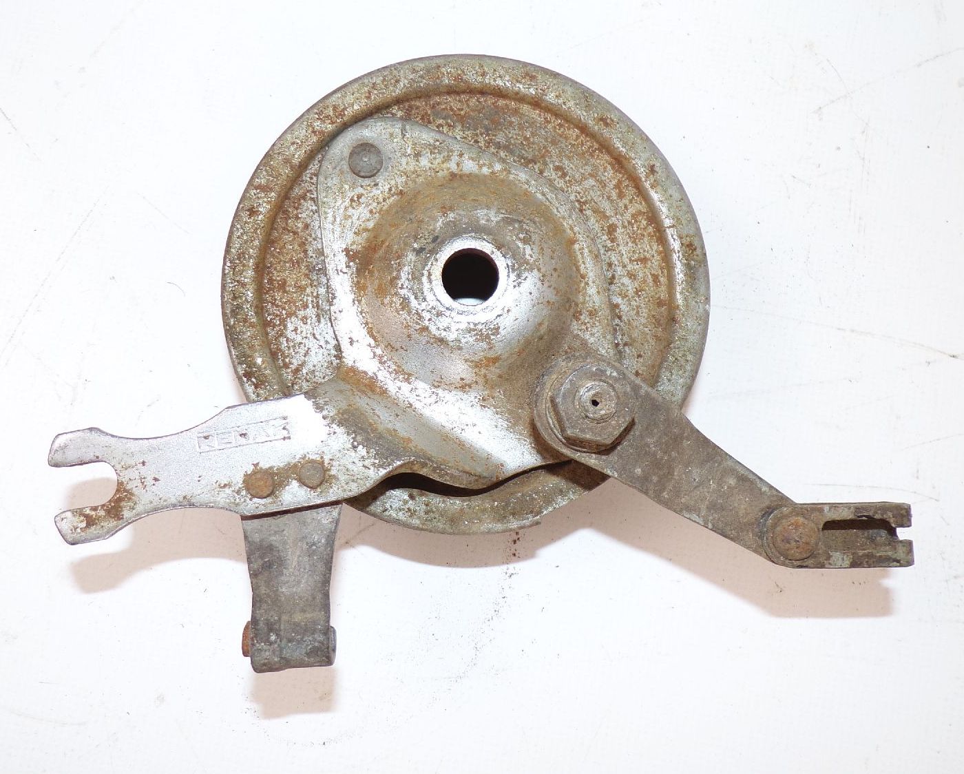 Alte Simson SR2 Bremse vorn Bremsankerplatte Renak 10er Achse original DDR