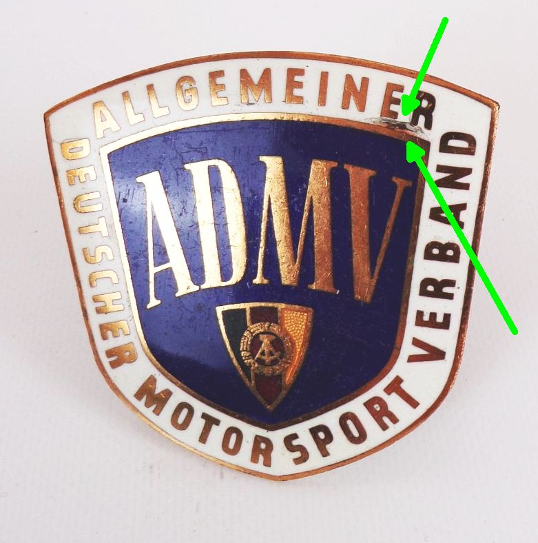 AMDV Plakette DDR Emaille Kühlergrill GDR Wartburg Trabant Oldtimer Rallye AMDV Plakette DDR Emaille Kühlergrill GDR Wartburg Trabant Oldtimer Rallye