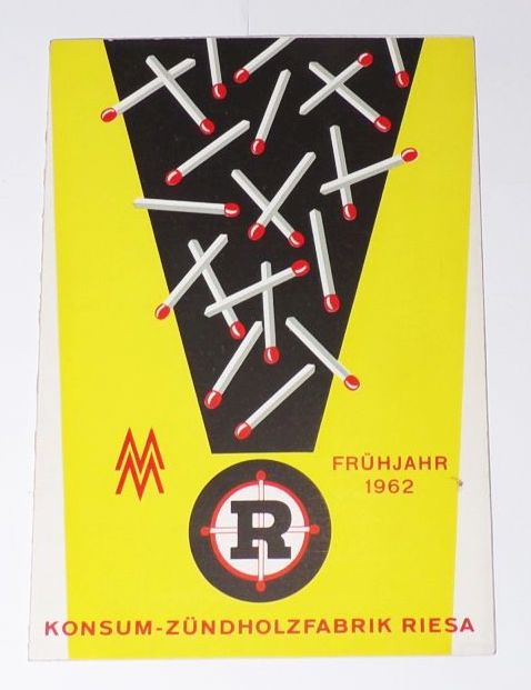 Prospekt Konsum Zündwarenfabrik Riesa 1962 Produktionsprogramm Streichhölzer