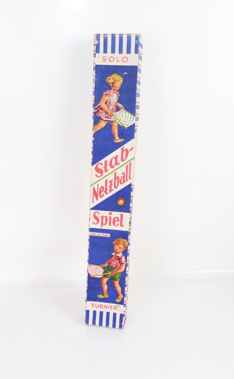 Stab Netzball Spiel Solo Turnier DDR Ballspiel 1950 er 