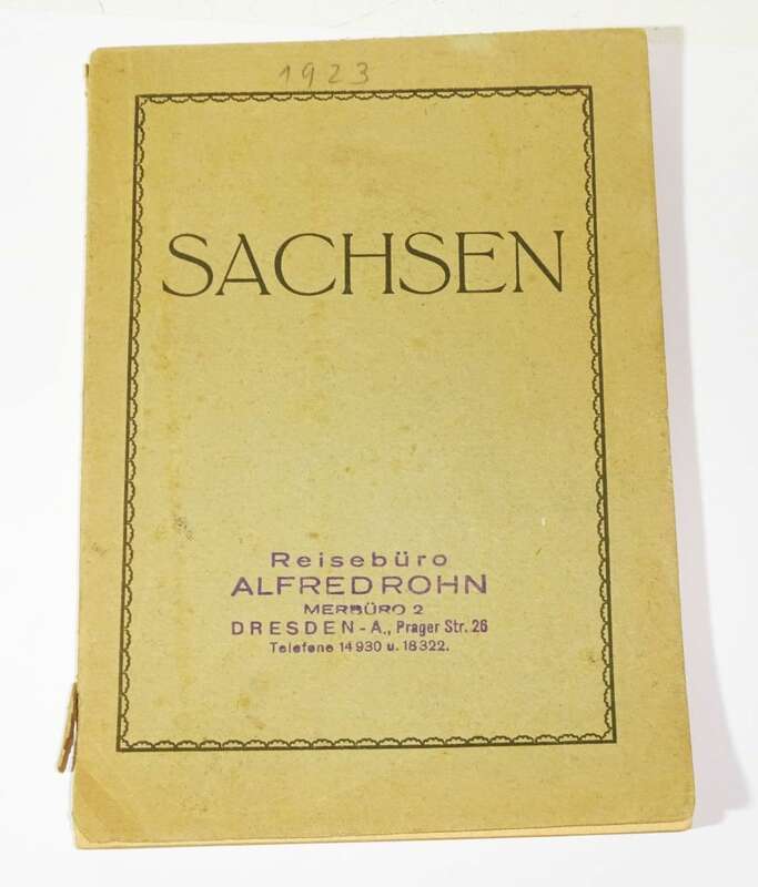 Dresdner Wanderbuch 1923 Rings um Dresden in 15 Tagen Sachsen 3 Bücher