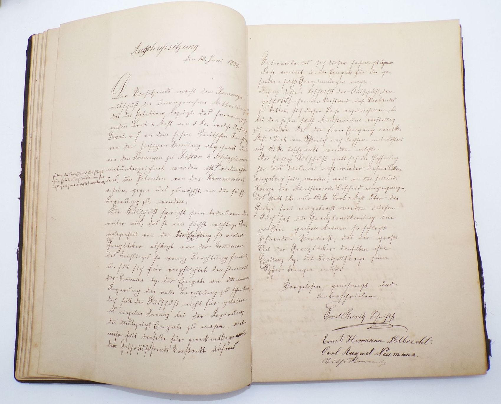 Handgeschriebenes Buch Bäcker Innung Leutersdorf Oberlausitz ab 1885 Handgeschriebenes Buch Bäcker Innung Leutersdorf Oberlausitz ab 1885