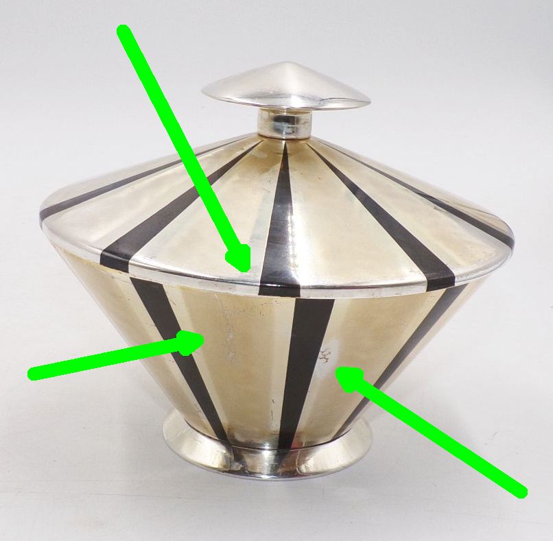 WMF Ikora Bonbonniere Schale Art Deco Design WMF Ikora Bonbonniere Schale Art Deco Design