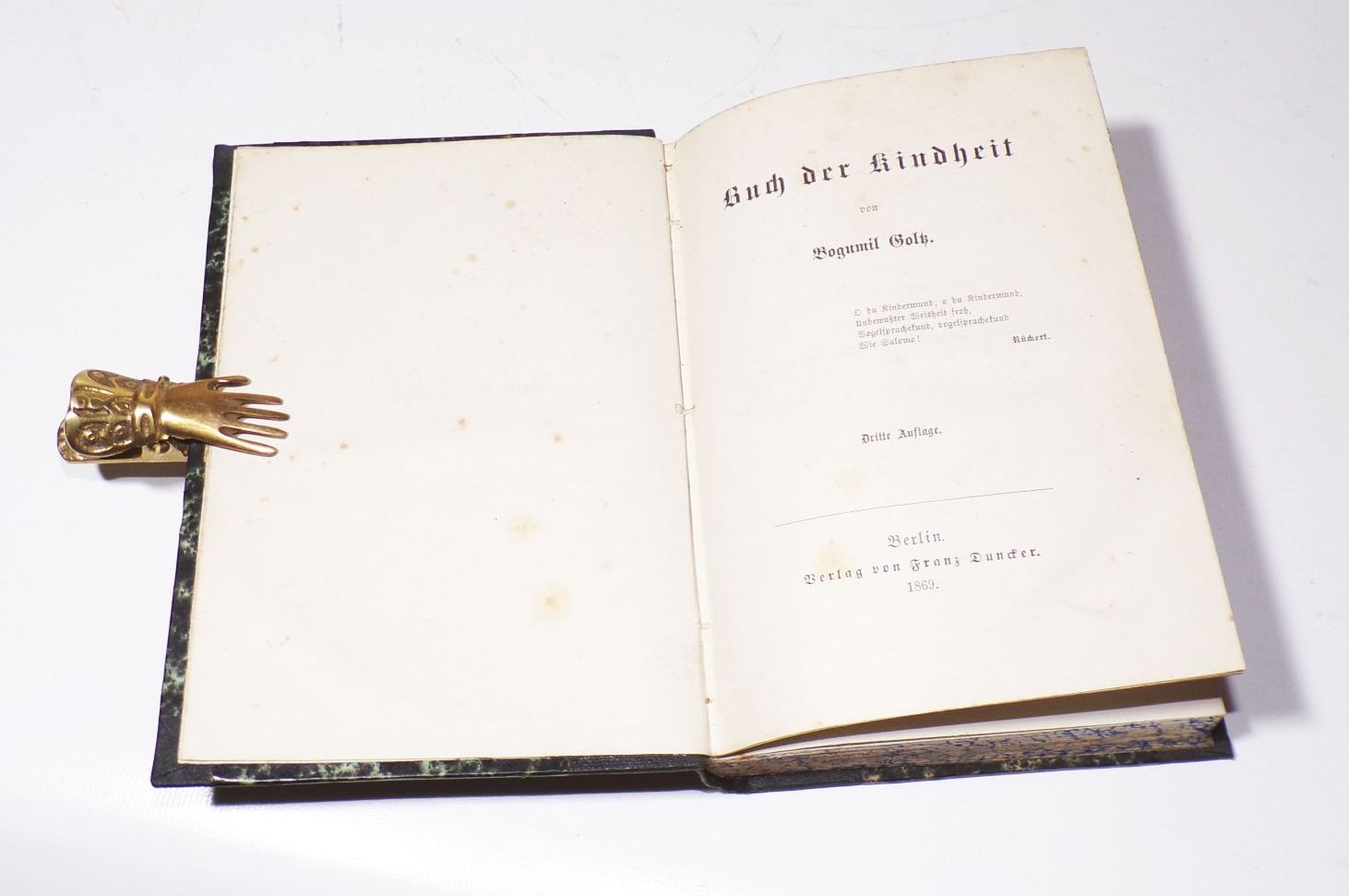 Buch der Kindheit Bogumil Goltz 1869 