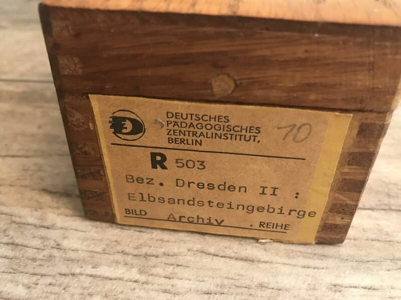 Dias alte Lehrmittel Sowjetunion Deutschland Glasdias