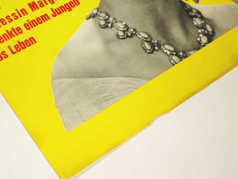 Illustrierte Poster Prinzessin Margaret 1961 Zeitung Revue Plakat