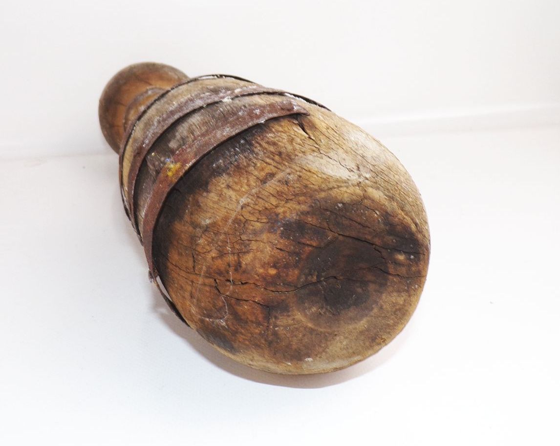 Alter Holzkegel Pin Kegeln Vintage Deko 