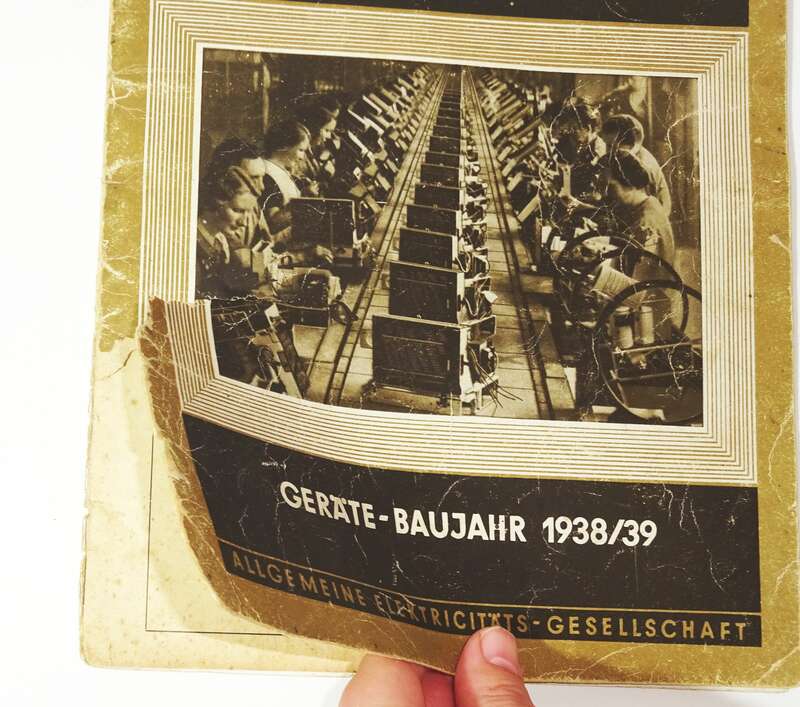 AEG Rundfunkgeräte 1938 1939 Geräte Aufbau Schaltplan Radio Fachmann