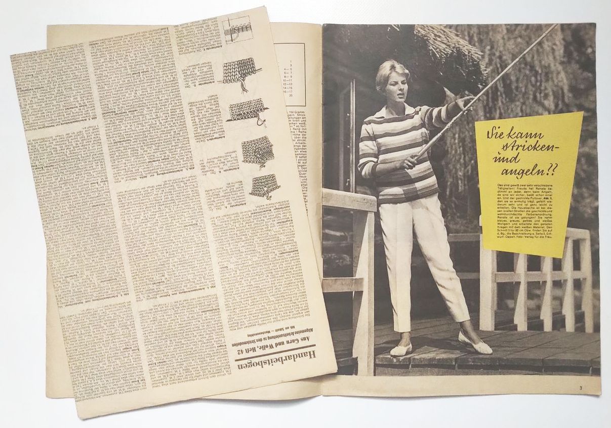 Mode Zeitschrift aus Garn und Wolle Nr 42 mit Schnittmuster Mode Zeitschrift aus Garn und Wolle Nr 42 mit Schnittmuster
