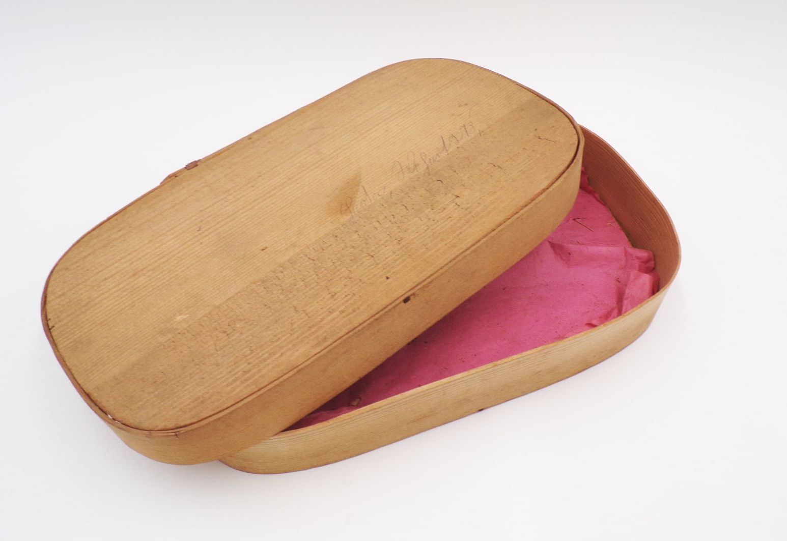 Alte Spanschachtel Erzgebirge Schafe Hirte Haus Bäume um 1900 Schäferei