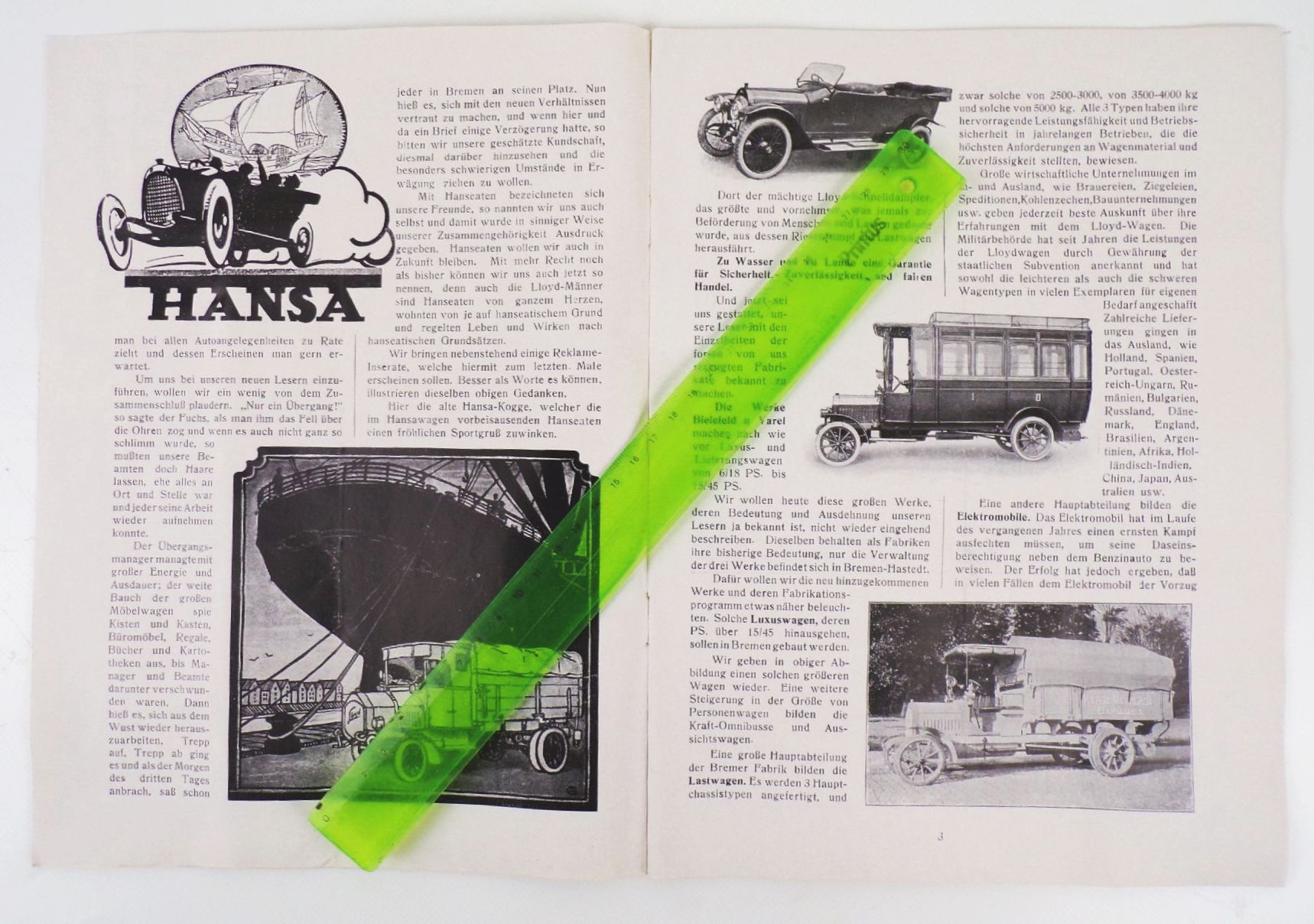 Hansa Lloyd Automobil Rundschau Heft Nr 6 Juni 1914 Oldtimer Zeitschrift 