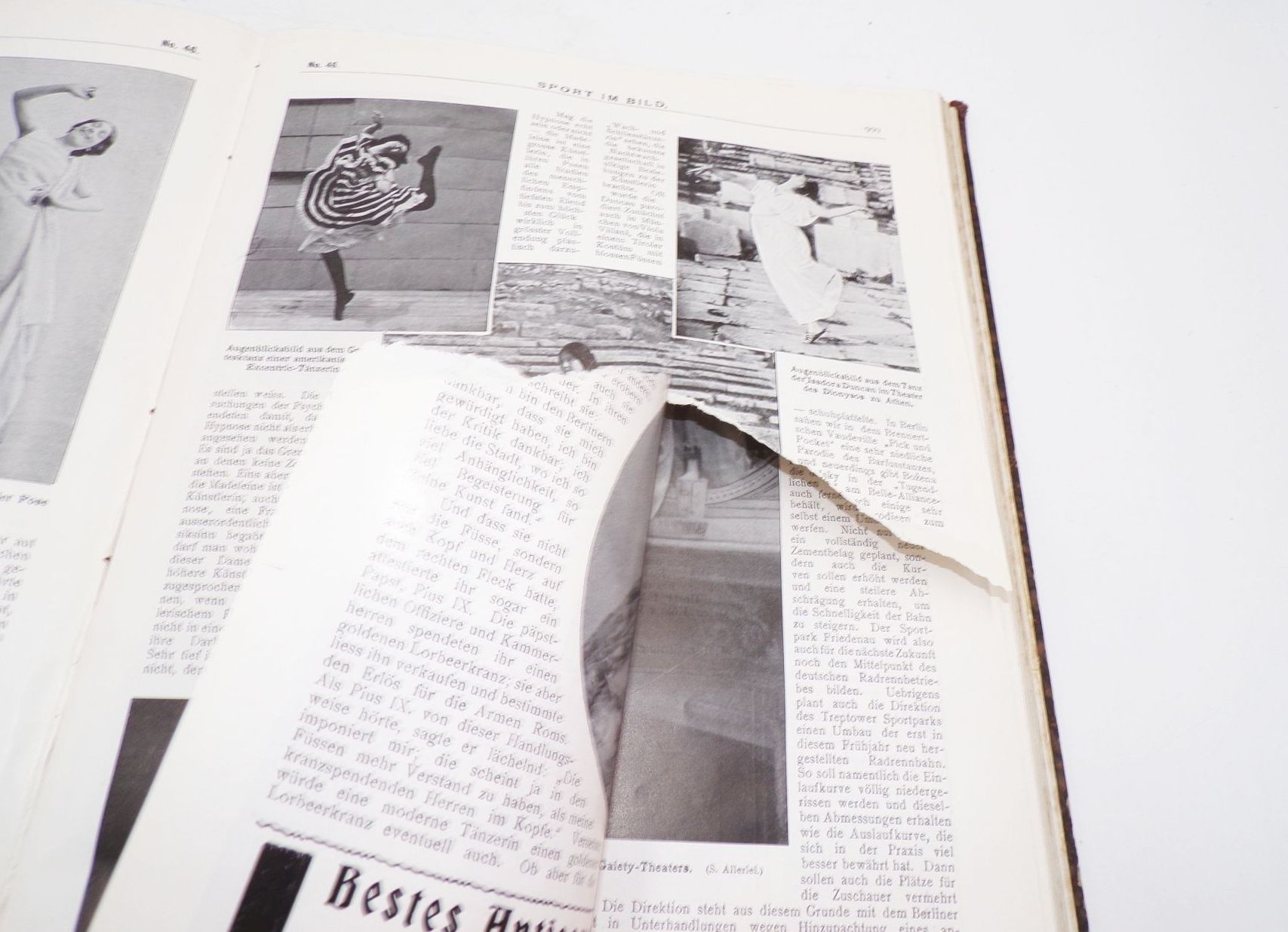 Sport im Bild Illustrierte Wochenschrift für Sport Gesellschaft Theater 1904 