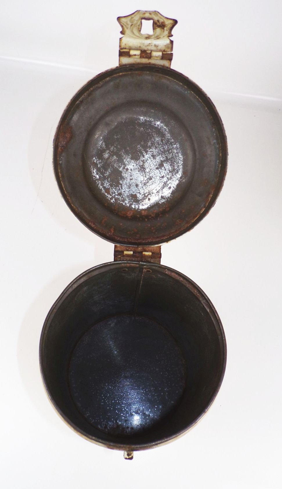 Alte Mehldose Blechdose Mehl Behälter Vintage Shabby Chic Deko