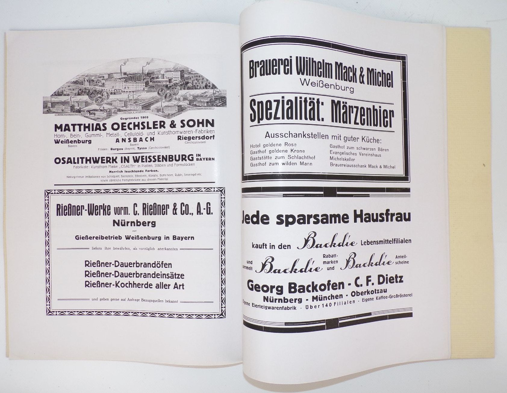 Weißenburg in Bayern die ehemals freie Reichsstadt 1929 Städteverlag