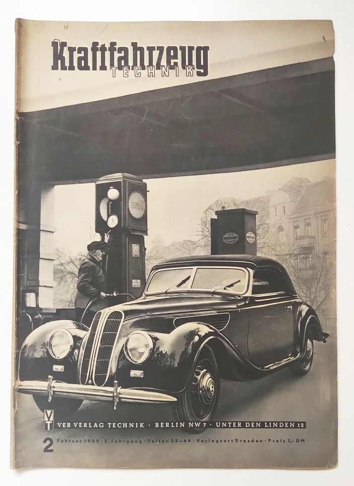 Kraftfahrzeug Technik Zeitschrift DDR Gemischbildung Vergasermotoren 1955 Nr 2