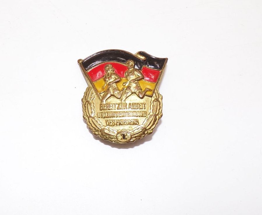 Abzeichen Bereit zur Arbeit und Verteidigung des Friedens Klasse 1 mit Nummer