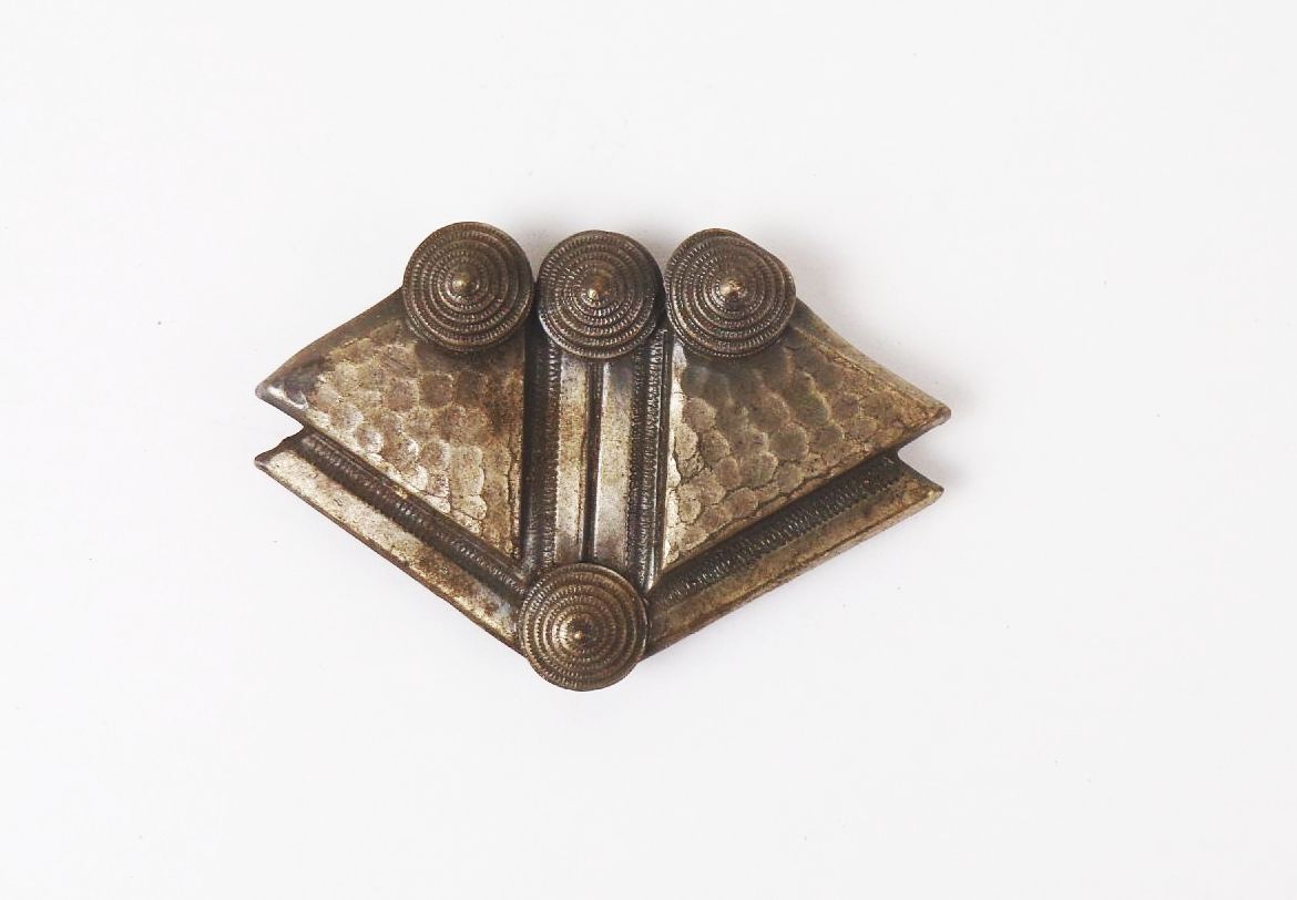 Art Deco Schalclip Tuchhalter Kubismus 1930 er Vintage Schalhalter 