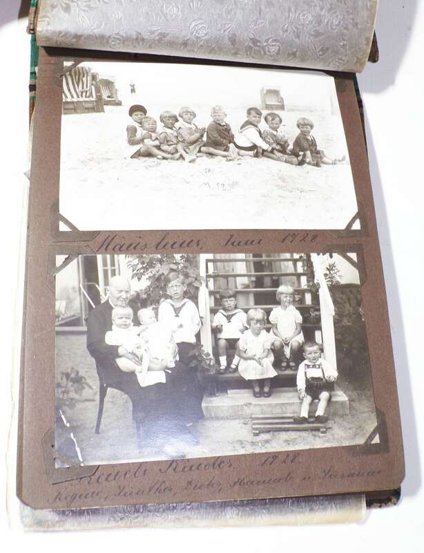 Altes Fotoalbum Jagd Wulfshafen Rookhorst Warnemünde Strandfotos ab 1921